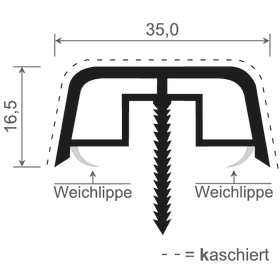 Menke Abdeckung für Kopplung weiß