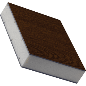 VERBUNDPLATTESTAD2150X950X24MM FB3/SL 8875.005-167 BRAUN/WEIß 9016