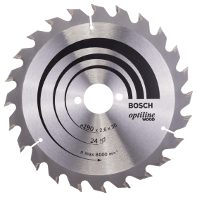 Bosch PRO Wood Kreissägeblatt, 190 x 2.6 x 30 mm