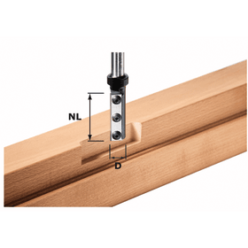 FESTOOL WP-NUTFRÄSER HW EINSCHNEIDIG M. GS. HW S12 D16/50 WP 16 X 50 MM 497454