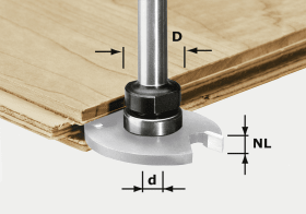 FESTOOL FRÄSSPINDEL FÜR SCHEIBENNUT- FRÄSER HW S8 1,5-5 KL16 499803