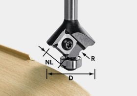 FESTOOL WENDEPLATTEN-ABRUNDFRÄSER S8 HW R2 D28 KL 12,7OFK 499809