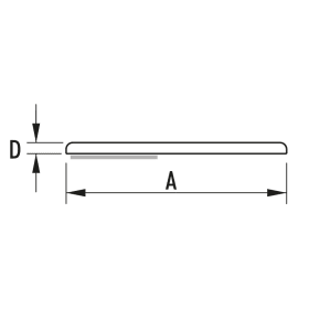 FLACHLEISTE FL 2025-S 20 X 2,5 SELBSTKLEBEND 64326(VE=120 MTR)