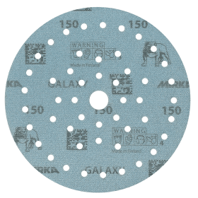 Mirka Galaxy Schleifscheibe Ø 150 mm, 121 Loch – selbstschärfendes Keramik-Schleifmittel für Holz, Metall, Lack und Kunststoff