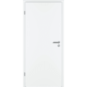 GARANT Normtür Standard Dekor aufrecht, Röhrenspan, weißlack S 9010, Kante rund