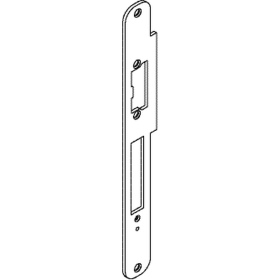 GEZE Flachschließblech SB-KF 04R,30x280 rd,edelstahl