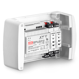 GEZE RWA-Aufputzgehäuse, IQ windowdrives, f.elektr.Hutsch.Bauteile, B193xH130xS82mm