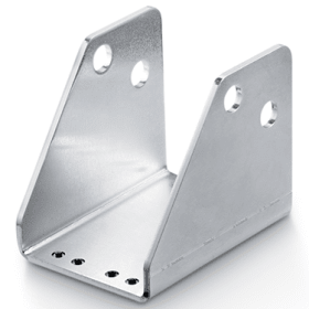 GEZE RWA-Dachfensterkonsole, E 3000, für Elektrospindelantriebe, silberfarbig elox.