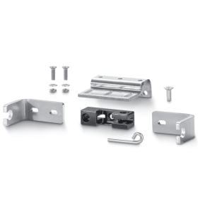 GEZE RWA-Konsolensatz, für Kettenantrieb, Powerchain, Dach D2, DL-R, ALU EV1 eloxiert