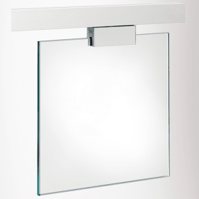 GEZE ZT-Glasklemmplatte 30mm, Aluminium edelstahloptik eloxiert