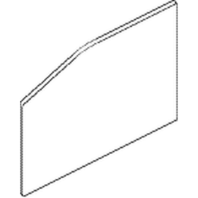 GEZE ZT-Stirnabdeckung,Set, Perlan 140, Aluminium, edelstahloptik eloxiert
