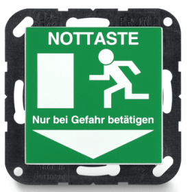 GEZE OA-Fluchtwegschild FWS, grün RAL 6032 lackiert