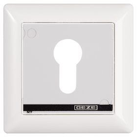 GEZE RWA-Schlüsseltaster, 2 polig, UP, AS 500, SCT, für Profilhalbzylinder, KF weiß