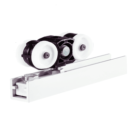 GEZE ZT-Doppelrollenwagen, mit Aufhängeschraube, Perlan 140, Kunststoff lackiert