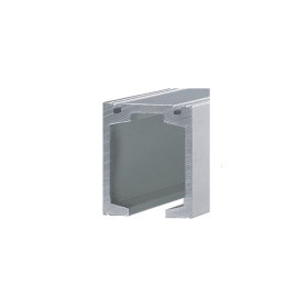 GEZE ZT-Laufprofil 2850mm, Perlan 140, mit Senkbohrungen, naturton