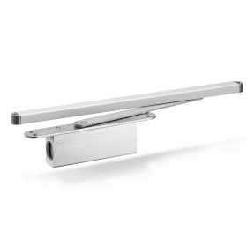 GEZE ZT-Türöff.begr., m.univer.Türfallenblock., ActiveStop,L 352mm, ALU, EV1 lackiert