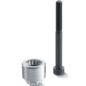 GEZE Achsverlängerung TS 2000/4000,mit Flachkonus,verzahnt,10mm verzinkt