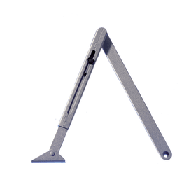 GEZE Gestänge TS 2000/4000, verlängert, für Kopfmontage bei Leibungstiefe zwischen 70-170mm, silberfarbig