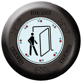 GEZE Sensortaster,UP,schwarz,"Tür auf"