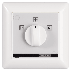 GEZE Programmschalter MPS-D, UP,alpinweiß,Drehknauf