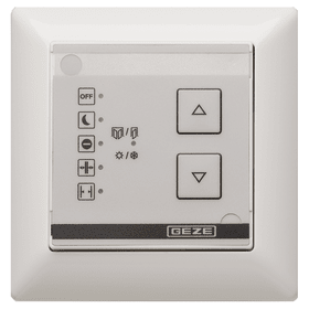 GEZE Programmschalter TPS, UP,alpinweiß,Drucktaste