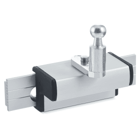 GEZE OL-Flügelbock, gleitend, OL 90N / OL 95, Euronut, Aluminium,RAL 9016 lackiert