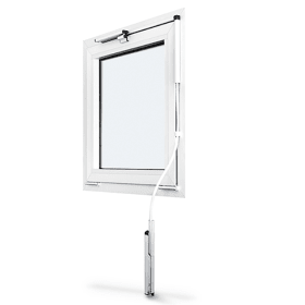 GEZE OL-flexibles Gestänge, 350-3.000mm, auf Fixmaß, OL 90N, w, EV1, RAL9016 lackiert