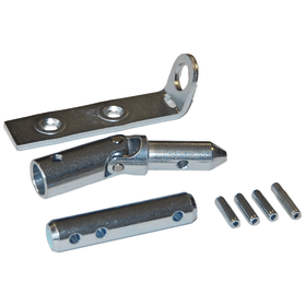 GEZE OL-Gelenklager, Fz 90-92 / Fz 100-101, mit Lagerplatte, STA, schwarz beschichtet