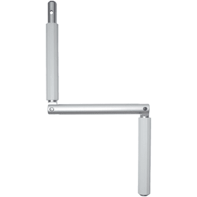 GEZE OL-Knickkurbel, Fz 45/32,L 345mm, Aluminium, braun lackiert