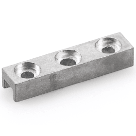 GEZE RWA-Flügelunterlage, für Fang- und Putzsicherung,B 53mm,H 12mm,S 9mm