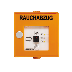 GEZE RWA-Feuertaster, FT 4 K, Aufputz, 24V DC, Kunststoff orange