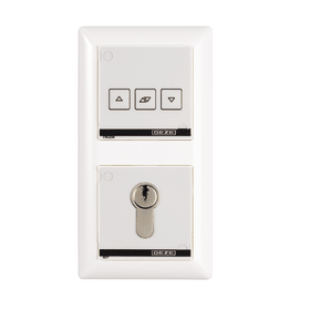 GEZE RWA-Lüfter/-Schlüsseltaster, AS 500, LTA-24-SCT, Dreifach-Taster, UP, KF weiß