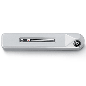 GEZE DK-Aufliegendes Fenstergetriebe, für abnehmbare Kurbel, F 1200, DR, silberfarbig