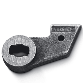 GEZE Türschiene EK,schwarz phosphatiert, Vierkant