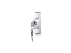 GEZE DK-Zusatzriegelschloss, abschließbar, F 1200, gleichschließend, Aluminium