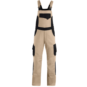 FHB Latzhose ECKHARD, beige-schwarz