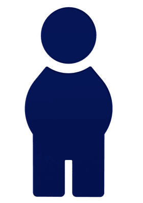 HEWI Symbol Mann Ser 801, selbstklebend stahlblau 