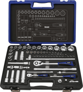 FORUM STECKSCHLÜSSEL-SATZ 1/4"+1/2" 60-TLG. 4317784922579