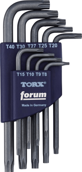 FORUM WINKELSCHRAUBENDREHER TORX® T8-T40 SATZ 4317784846875