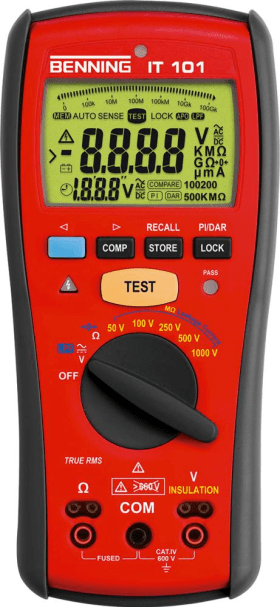 BENNING ISOLATIONS- UND WIDERSTANDSMESSGERÄT IT 101 044033