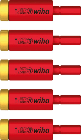 WIHA 2970 S5 VDE-DREHMOMENT-ADAPTER SATZ EASYTORQUE 5-TLG. 41479