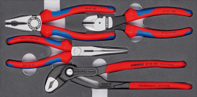 KNIPEX WERKZEUGMODUL ZANGEN-SET BASIC 4-TLG. M. SCHAUMEINLAGE 00 20 01 V15