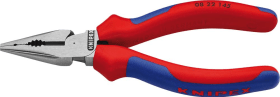 KNIPEX SPITZ-KOMBIZANGE 08 22 145 POLIERT 145MM M. MEHR.KOMP.GRIFF