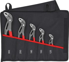 KNIPEX COBRA® WASSERPUMPENZANGEN SATZ 5 TLG. IN ROLLTASCHE 00 19 55 S5