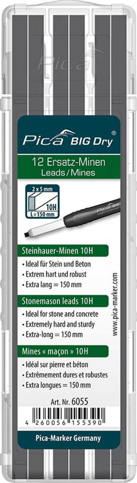 PICA ERSATZMINENSET STEINHAUER BIG DRY 10H 6055 GRAPHIT 4260056155390