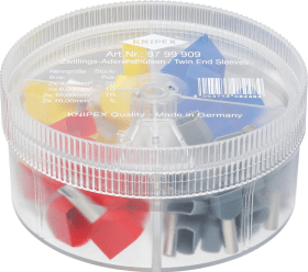 Aderendhülsen-Sortiment Twin 4-16qmm KNIPEX