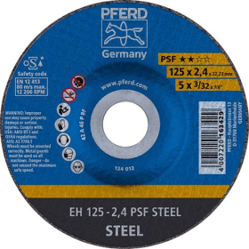 PFERD TRENNSCHEIBE A46PPS 125X2,4 MM GEKRÖPFT 4007220163429