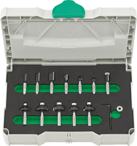 HW Profi-Schaftfräsersatz12-teilig im Systainer FORTIS
