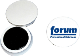 FORUM ORGANISATIONSMAGNET M. AUFDRUCK 1-FARBIG WEISS 30X8