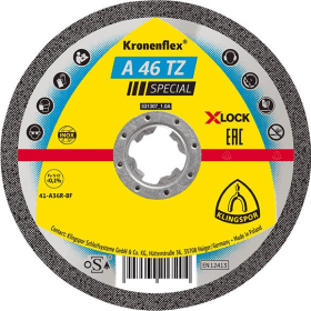 KLINGSPOR X-LOCK TRENNSCHEIBE A 46 TZ 115X1,6MM GERADE 351257 EDELSTAHL